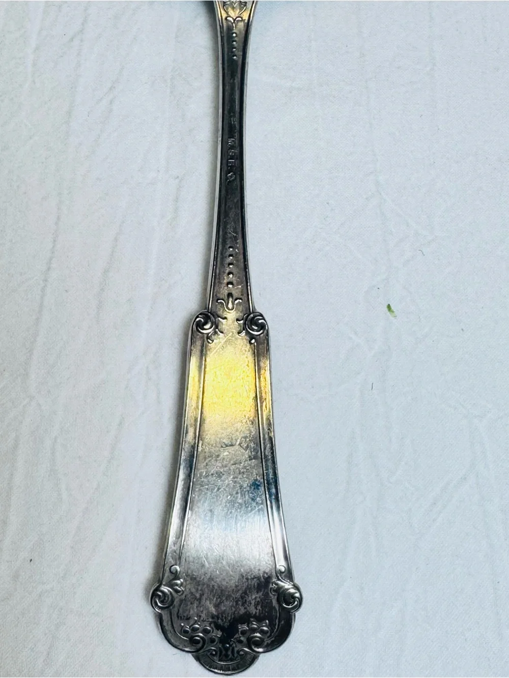Large Spoon MSB Silverplate server Vintage Silverware 8-3/4
